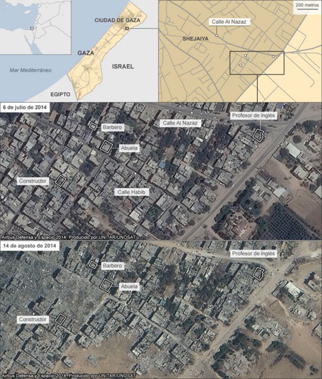 Mapa de Shejaiya.