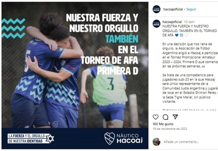 El anuncio de la invitación de Náutico Hacoaj para el torneo Promocional Amateur 2024.