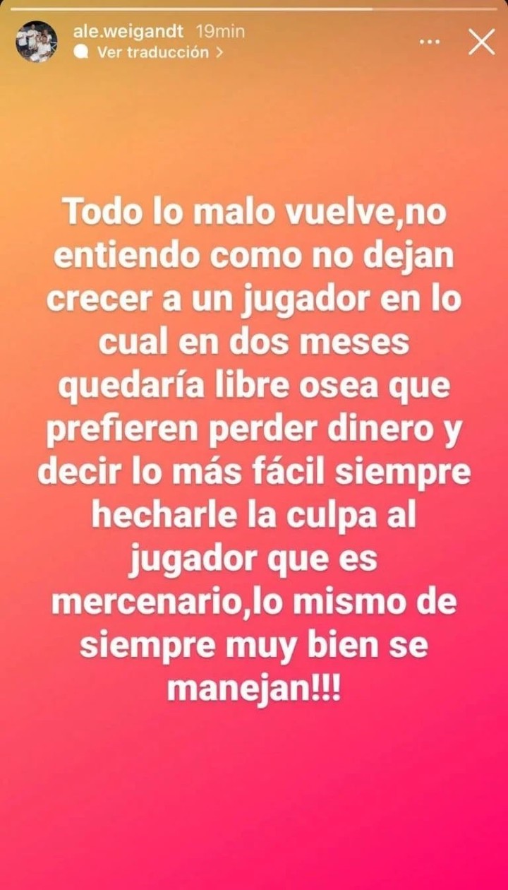 El papá del Chelo explotó en su cuenta personal de Instagram: "Prefieren perder dinero y decir lo más fácil siempre echarle la culpa al jugador que es mercenario".