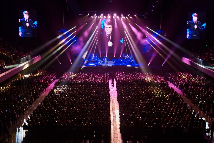 La impactante vista de Raphael en Movistar Arena, con lleno total. Foto gentileza Fénix