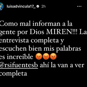 Advíncula salió al cruce por las repercusiones de su nota