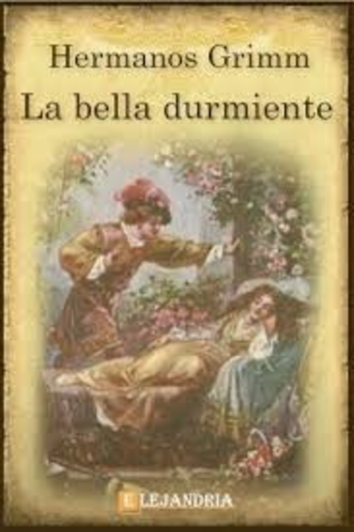 La tapa de la edición "La bella durmiente" de los Hermanos Grimm, basada en un cuento de Charles Perrault.