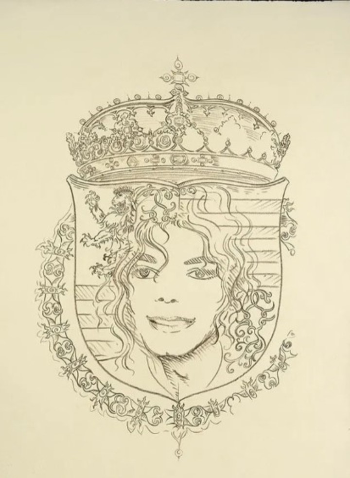 Uno de los dibujos de Michael Jackson que se subastarán el sábado 3 de agosto.