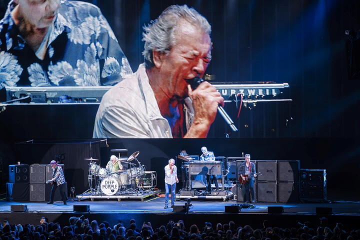 Ian Gillan con Deep Purple en el 58th Montreux Jazz Festival . Foto: EFE