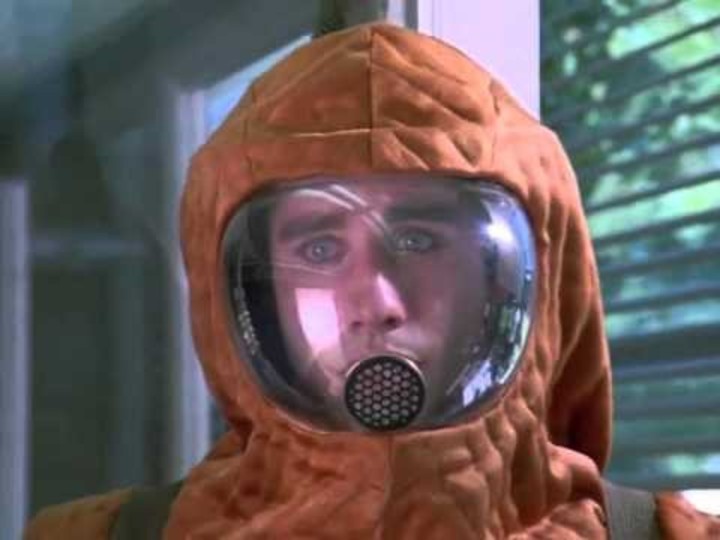 John Travolta en "El chico de la burbuja de plástico".