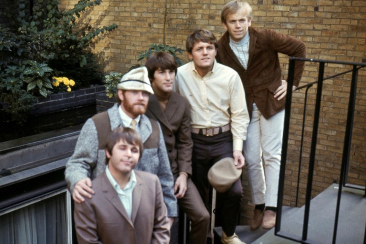 Los Beach Boys en 1966: Carl Wilson, Mike Love, Brian Wilson, Bruce Johnston y Al Jardine. Foto AP
