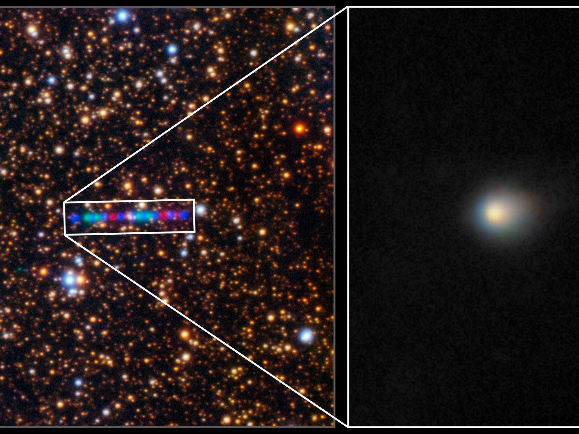Foto: Observatorio Gemini / NOIRLab / NSF / AURA / K. Meech (IfA / U. Hawái)/Procesamiento: Jen Miller, Mahdi Zamani (NSF / NOIRLab).