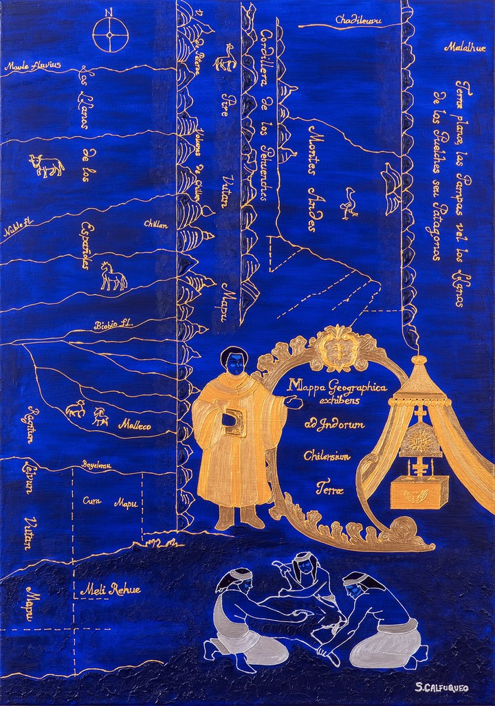 Seba Calfuqueo, Historias coloniales de Chile, Cancionero Chilidungu, 2026, Seba Calfuqueo. (W-Jorge Brantmayer)