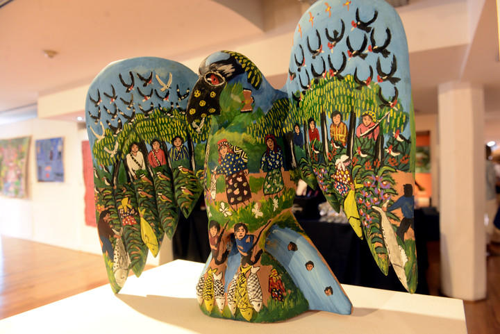 La Bienal de Arte Indígena se desarrollará en el Pabellón de las Bellas Artes de la UCA, en Puerto Madero. Foto: Luciano Thieberger.