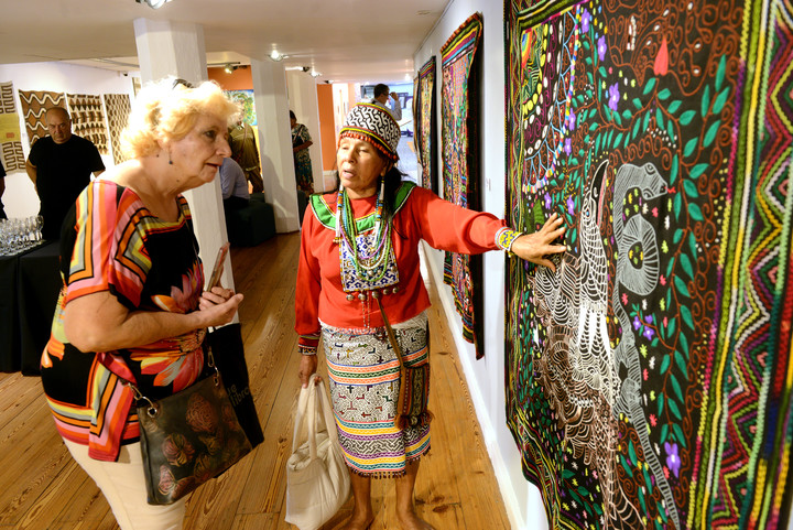 La Bienal de Arte Indígena se desarrollará en el Pabellón de las Bellas Artes de la UCA, en Puerto Madero. Foto: Luciano Thieberger.