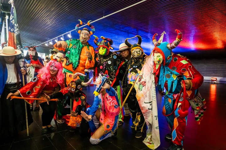 El Carnaval de Jujuy en Buenos Aires desbordó el Palacio Libertad este domingo. Foto: prensa Palacio Libertad gentileza.