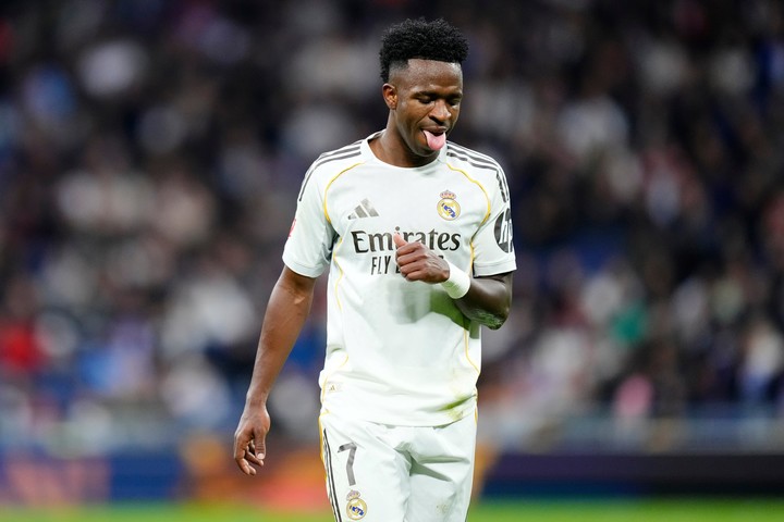 Vinicius en Real Madrid. (AP)