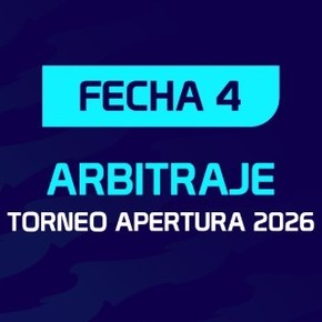 Así se juega la fecha 4 del Apertura: días, horas, árbitros y TV