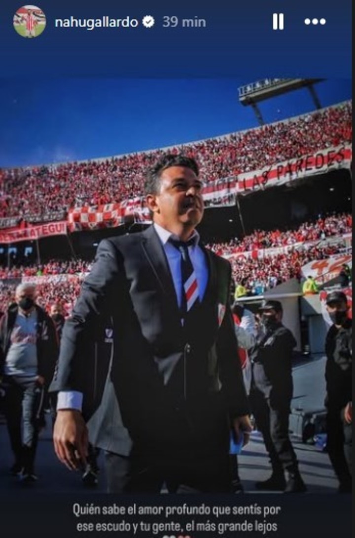 El mensaje de Nahuel Gallardo, hijo del Muñeco.