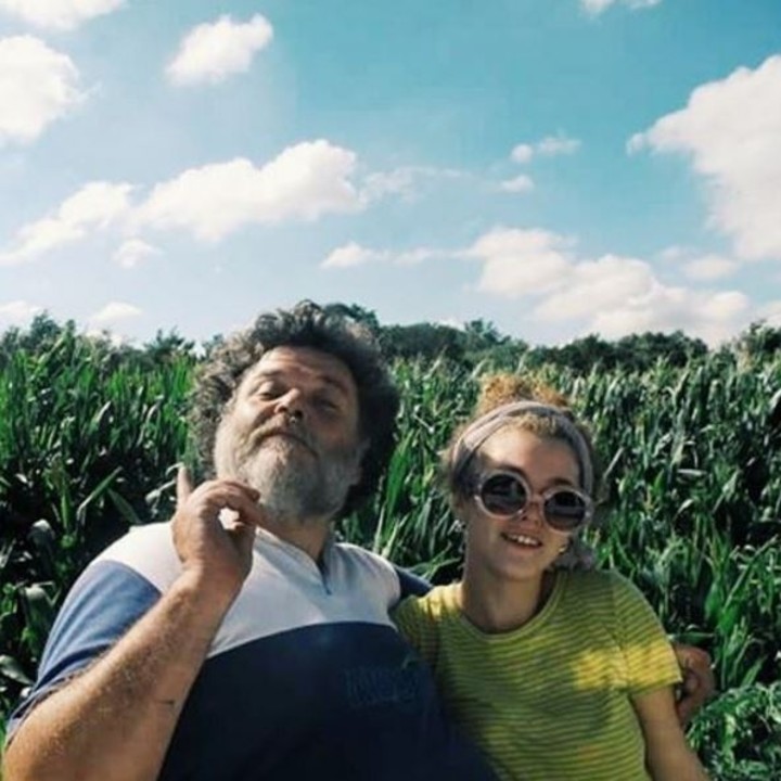 Con su papá Alfredo Casero, allá por 2015. Foto Instagram 