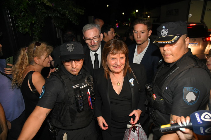 Patricia Bullrich, la política dijo presente.
