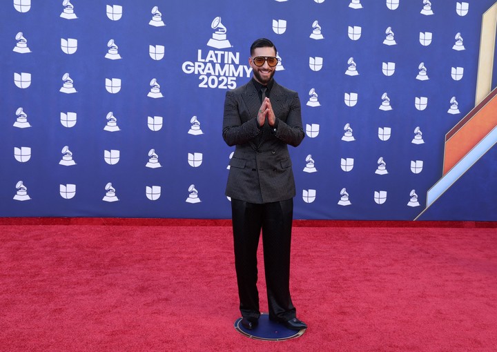 Maluma en la alfombra roja. Foto Reuters
