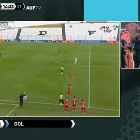 Nunca visto: a Boston River le anularon un gol por foul de su técnico, Israel Damonte, tras aviso del VAR