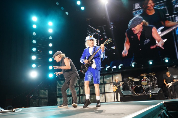 AC/DC en River, este lunes 23 de marzo, un show largamente esperado por los fanáticos argentinos. Foto: Ariel Grinberg