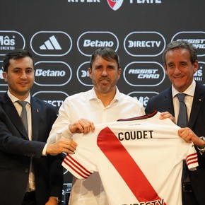 Coudet dirige su primer entrenamiento en River 