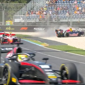 El debut de Mattia Colnaghi en la Fórmula 3: rueda a rueda, despiste y carrera suspendida por un choque ajeno