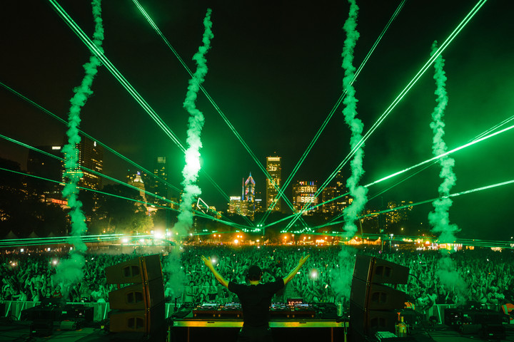 Skrillex y su potente show en Lollapalooza Chicago.