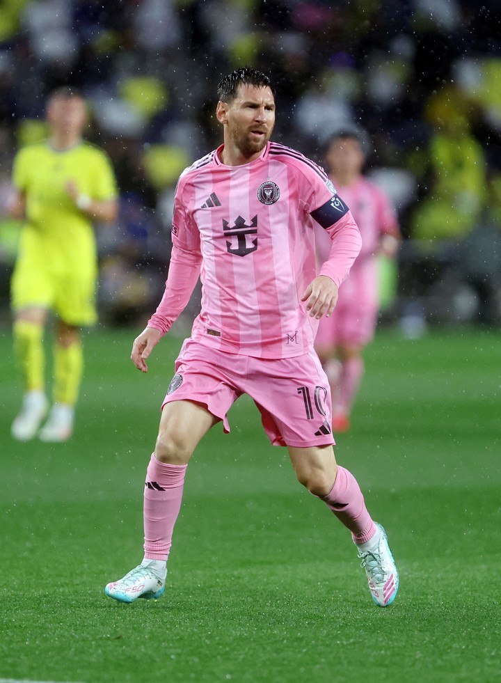 Messi buscará llegar a los 900 goles ante Nashville (Credit: Alan Poizner-Imagn Images).