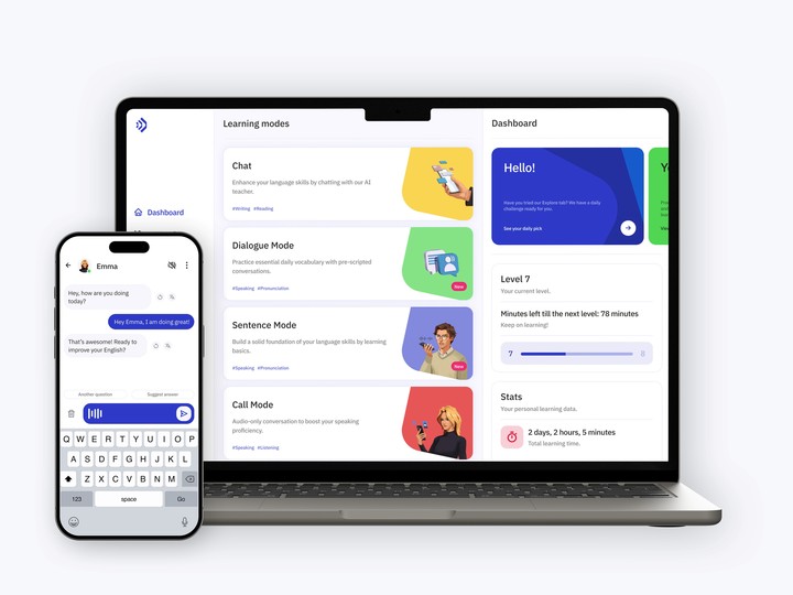 TalkPal se puede aprovechar unos 15 minutos diarios de charla gratuita.