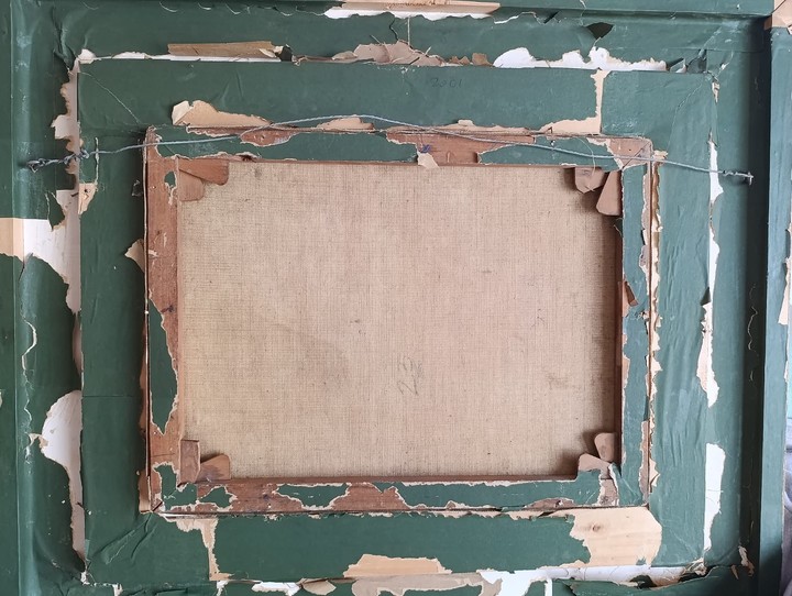 El número 23 que aparece en la tela. Foto: gentileza.