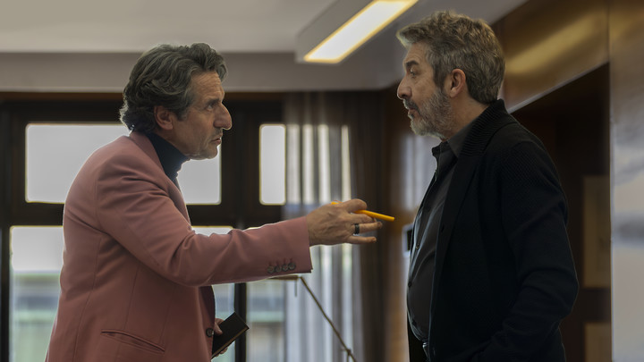 Diego Peretti y Ricardo Darín en "Lo dejamos acá". estrena este año.