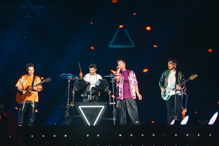 Los Tan Biónica en su show en Vélez. Foto: Prensa