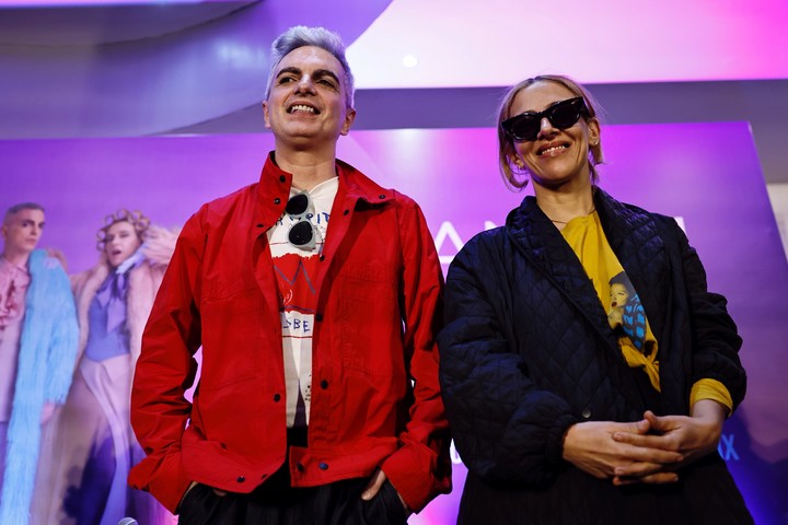 Alejandro Sergi y Juliana Gattas, integrantes de Miranda!