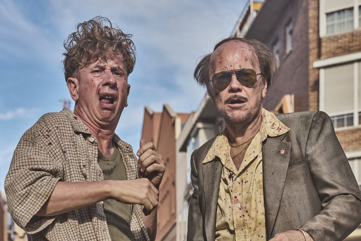 Gabino Diego y Santiago Segura en la nueva aventura cómica de Torrente. Foto Méliès 