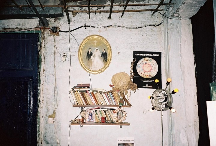 Interior del taller de Santiago García Sáenz. 