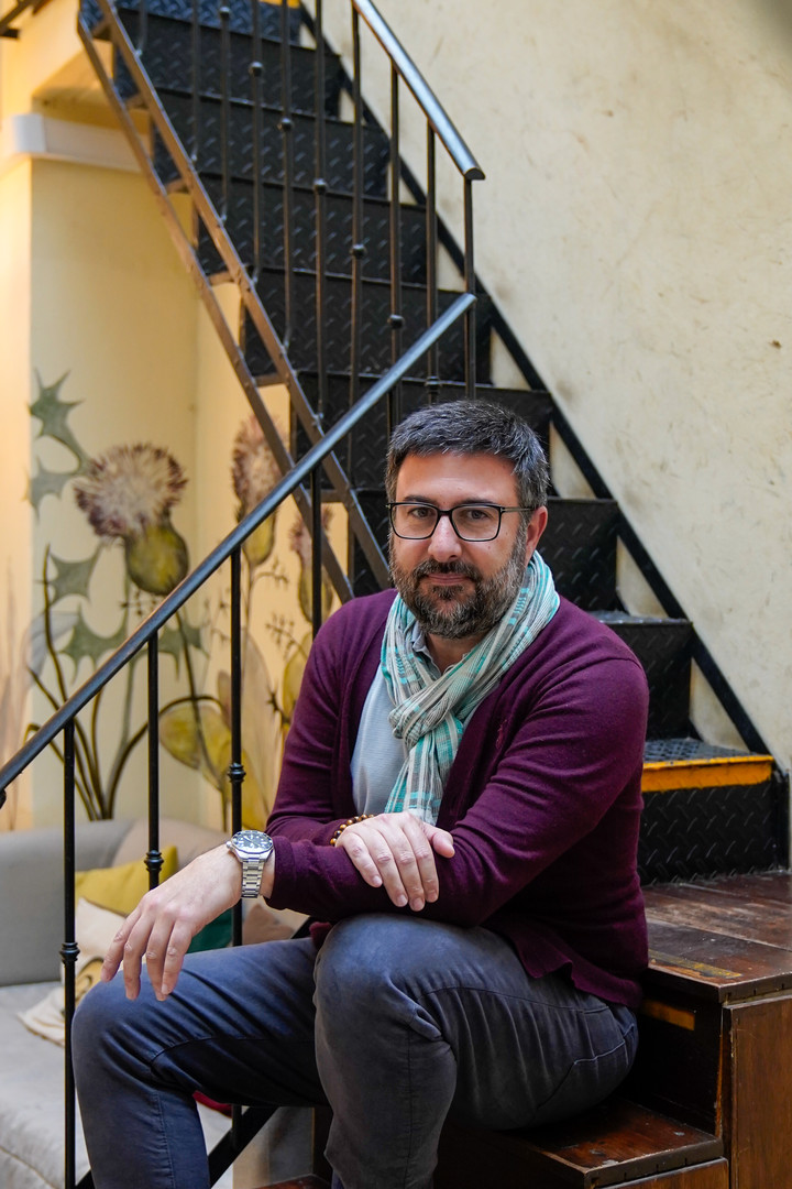 Diego Moreno, el fundador de la editorial Nórdica, de visita en Buenos Aires. Foto: Maxi Failla.