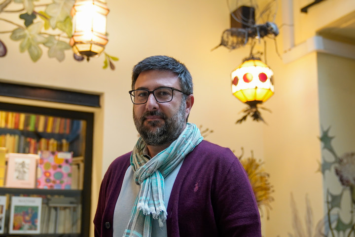 Diego Moreno, el fundador de la editorial Nórdica, de visita en Buenos Aires. Foto: Maxi Failla.
