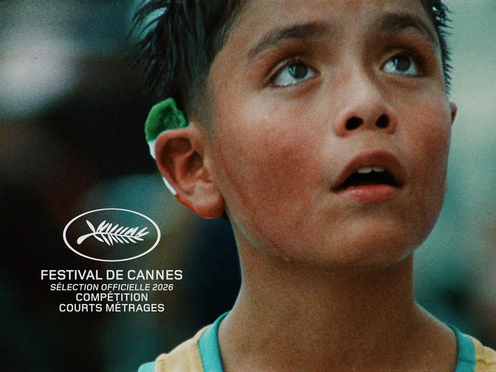 Damián, el pequeño boxeador del cortometraje. Boxea de verdad.