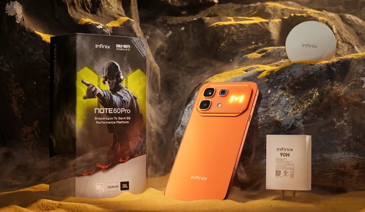 El kit de accesorios Infinix Note 60 Pro 5G, versión Call of Duty: Mobile.