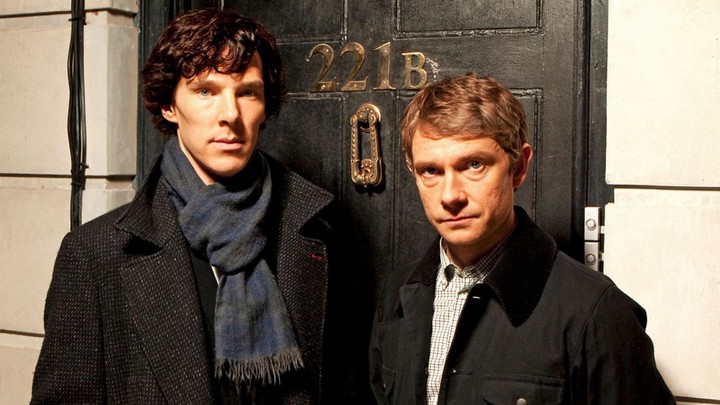 Benedict Cumberbatch y Martin Freeman son Sherlock Holmes y John Watson en Sherlock (2010). Foto: BBC