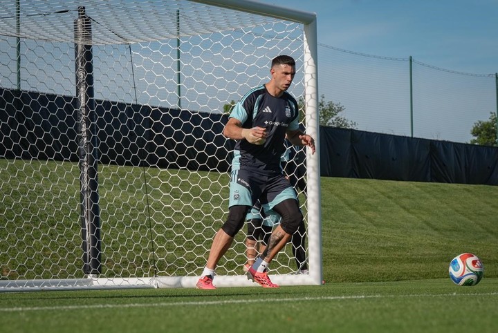 El entrenamiento de la Selección en Kansas. Foto: Tato Pagano (Prensa AFA)