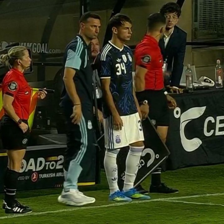 Joaquín Freitas debutó en la Selección.