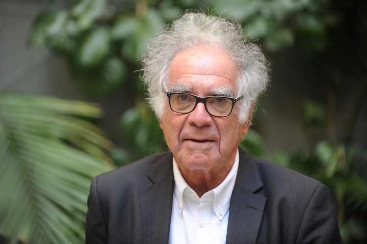 Carlo Guinzburg, historiador y ensayista Italiano, en Buenos Aires. Foto: Guillermo Rodriguez Adami. 