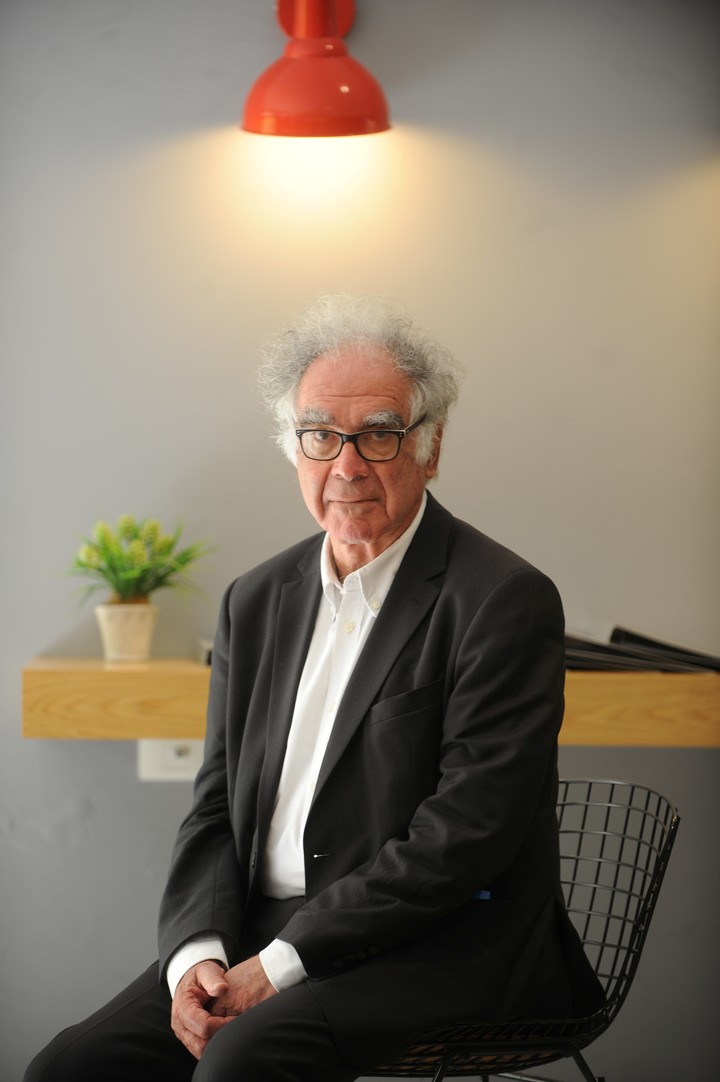 Carlo Guinzburg, historiador y ensayista Italiano, en Buenos Aires. Foto: Guillermo Rodriguez Adami. 