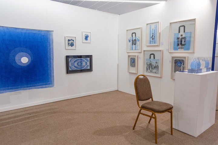 Las obras de Nora Iniesta en el stand de Radar, 