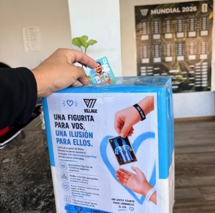 La campaña solidaria que busca llevar un álbum completo de las figus del Mundial a todo el país.