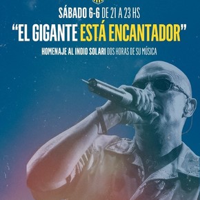 En Rosario se prendieron las luces del Gigante y se cantó por el Indio Solari