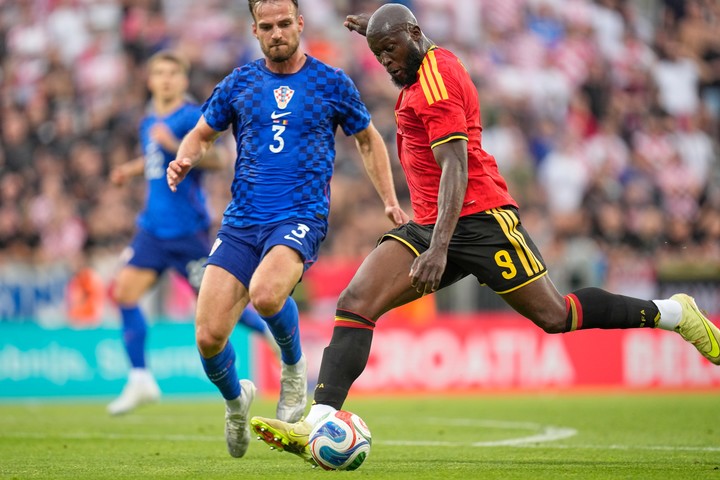 Lukaku, goleador ante Croacia.
(AP Photo/Darko Bandic)