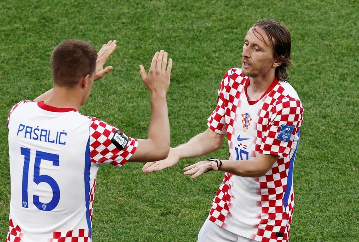 Modric fue reemplazado por Mario Pasalic (Reuters).