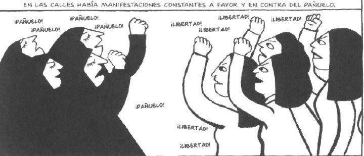 Persépolis, de Marjane Satrapi. Archivo Clarín.