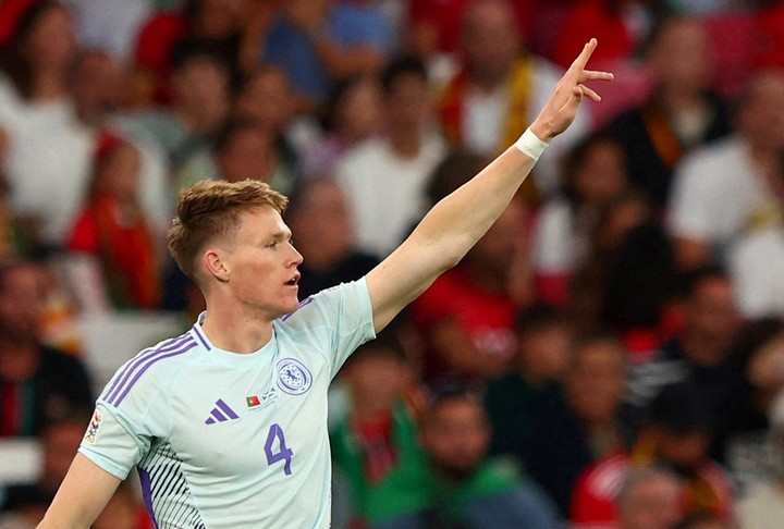 McTominay, figura del Napoli y de Escocia (REUTERS).
